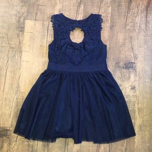 NWOT Navy Embroidered Dress Size S
